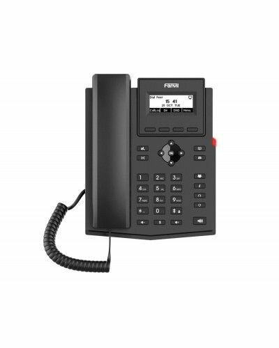 IP-телефон Fanvil X301, 2 SIP аккаунта, монохромный 2,3 дюйма дисплей 128x48, конференция на 6 абонентов, поддержка EHS.