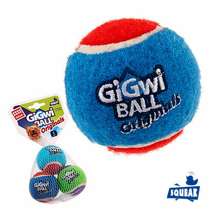 Набор игрушек для собак GiGwi GiGwi ball Original маленький 3 шт (75339), разноцветный, 3шт.
