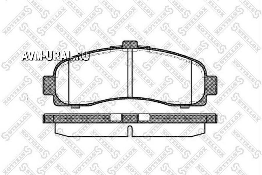 STELLOX 442010BSX 442 010B-SX_колодки дисковые п! с антискрип. пластинами\ Nissan Micra 1.0i-1.5D 92-03