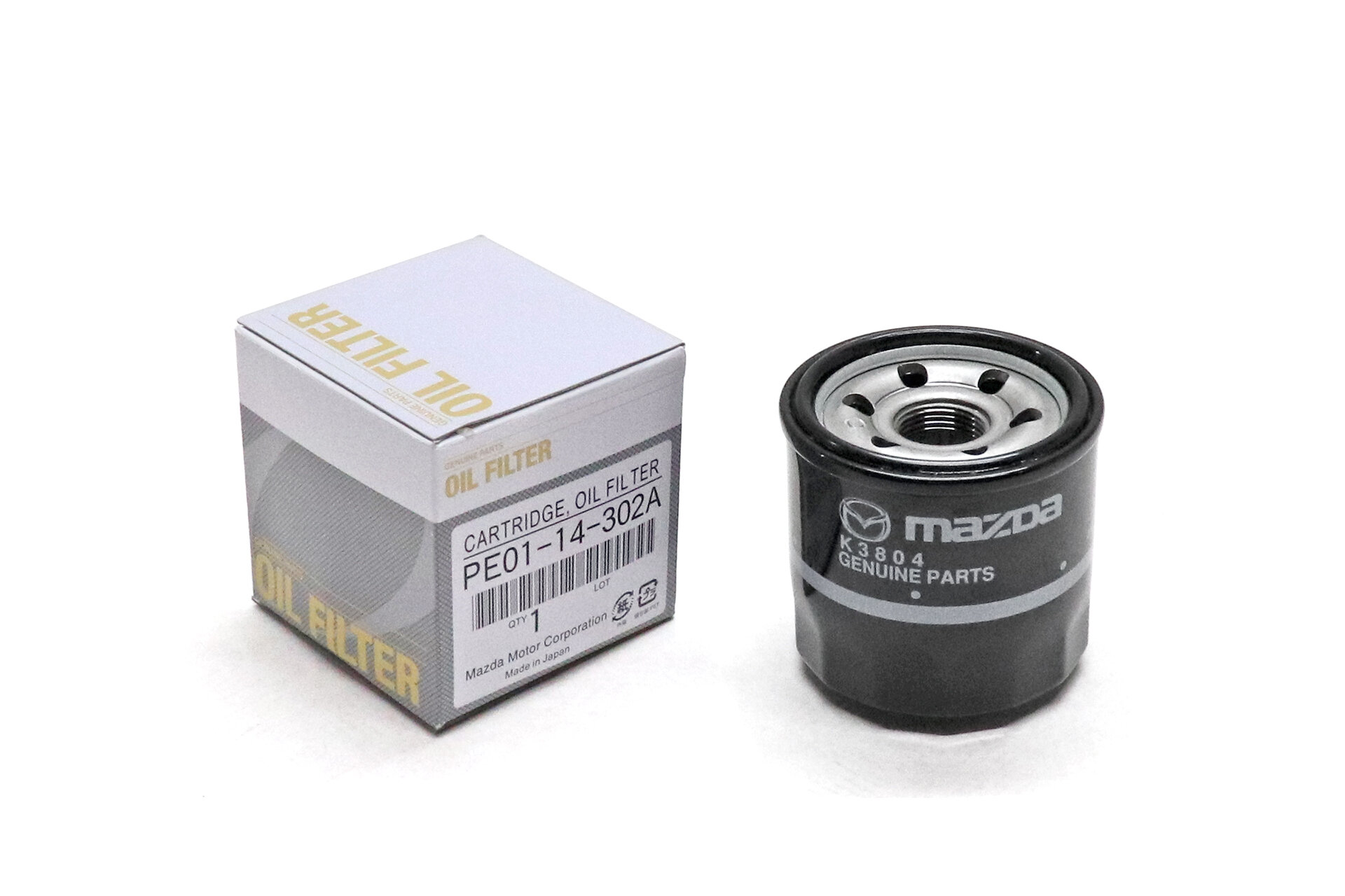 Фильтр масляный Mazda CX-5, CX-7 2 DL, 3 BM, 6 GJ 2,0-2,5 SkyActiv-G (PE0114302A)