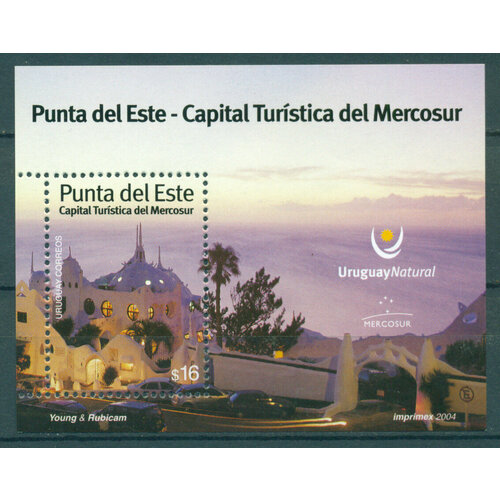 Почтовые марки Уругвай 2004г. Пунта-дель-Эсте, туристическая столица Меркосур Природа MNH почтовые марки уругвай 2004г пунта дель эсте туристическая столица туризм mnh