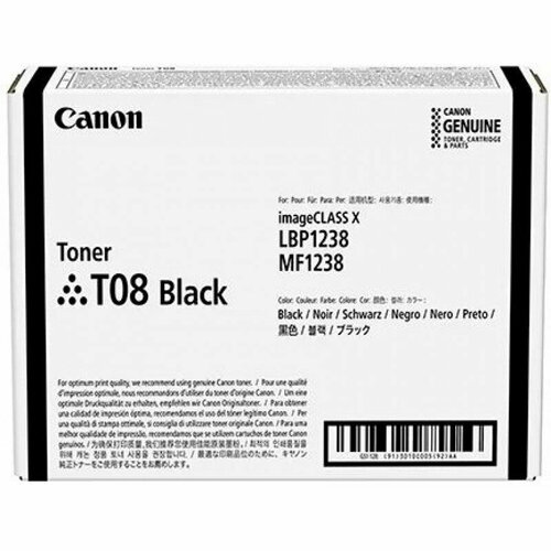 Картридж лазерный Canon T08BK 3010C006 (11000стр.) для Canon Canon i-SENSYS X 1238i, 1238iF, 1238P, 1238Pr черный