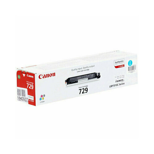 Тонер-картридж Canon Cartridge 729 4369B002 голубой оригинальный, 279474