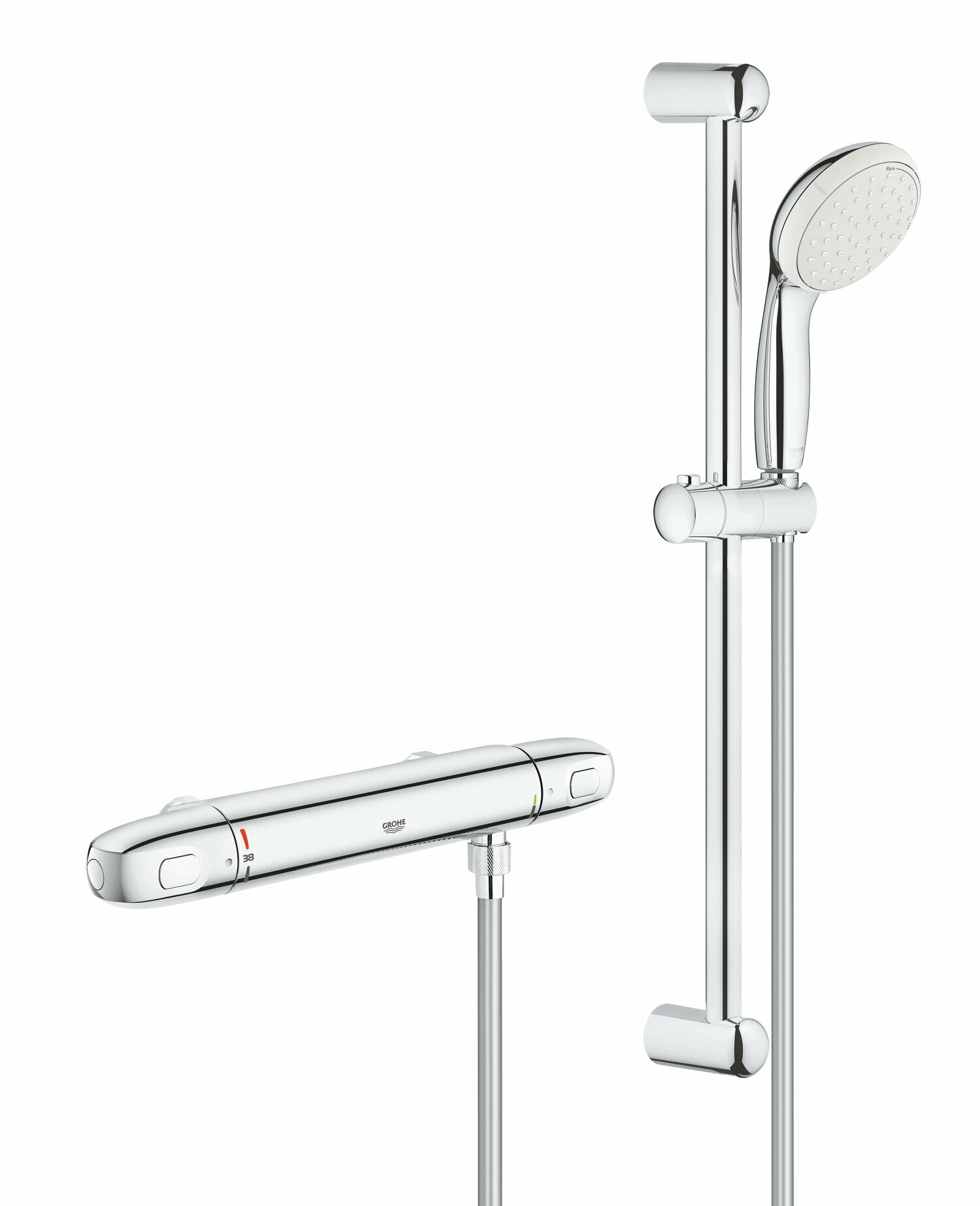 Термостат для душа GROHE Grohtherm 1000 с душевым гарнитуром, хром (34819004)