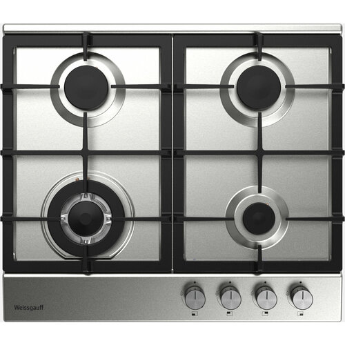 Варочная панель Weissgauff HGG 641 XV WOK-конфорка 3 года гарантии автоматический электроподжиг Рукоятки Hi-Tech газ-контроль 1469000₽