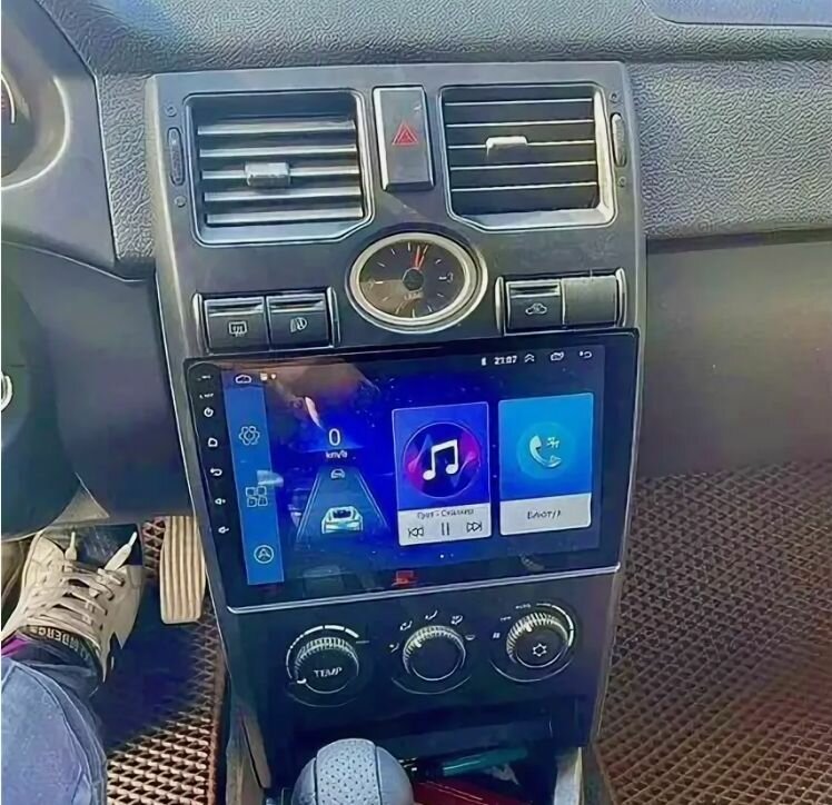 Магнитола для Лада Приора, Android, 8 ядер, 4+64ГБ, 9 дюймов, Bluetooth — фото 1