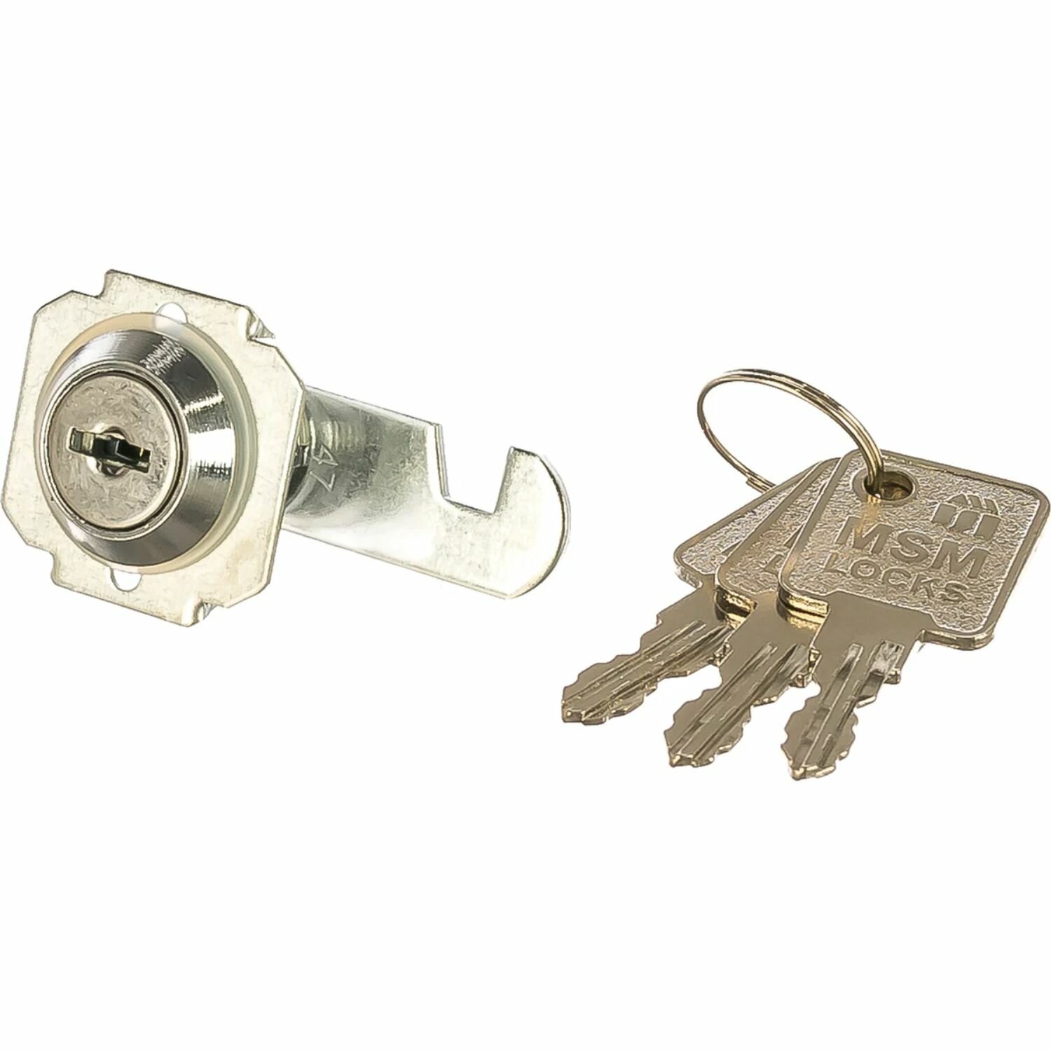 Почтовый замок CL1-16-S, 3 ключа, врезная часть 16 мм, d 16 мм — фото 1