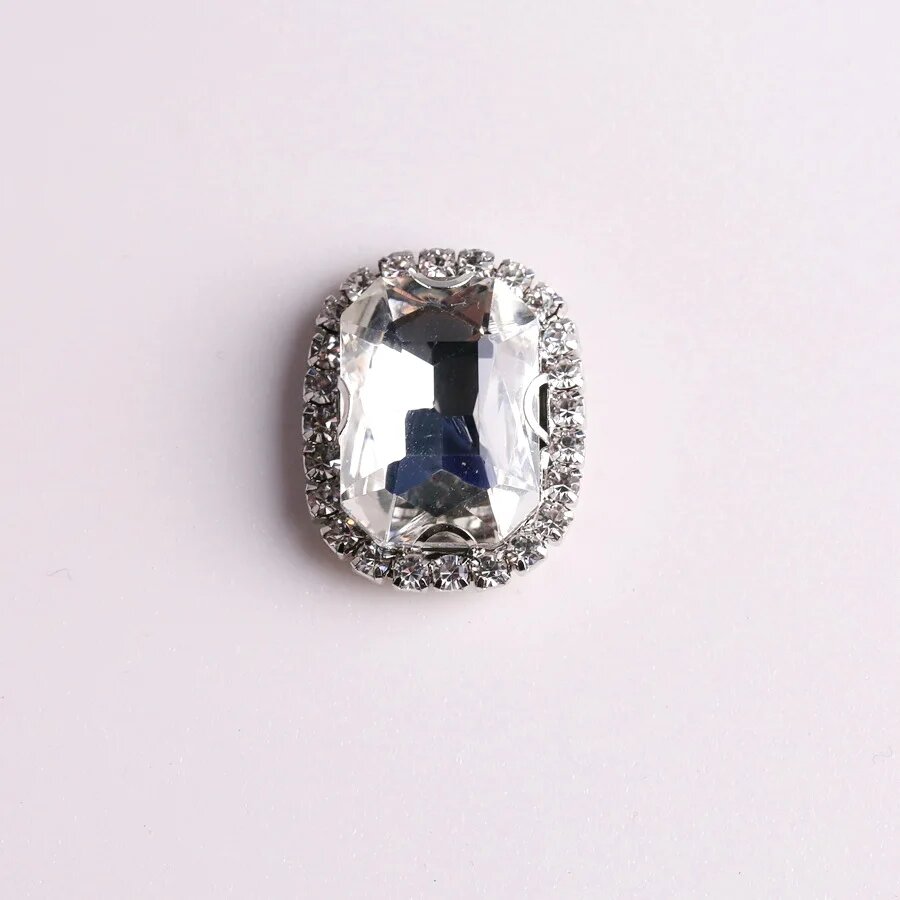 SNCRYSTAL стеклянный кристалл прямоугольный 13x18mm 10pcs Темно-синий