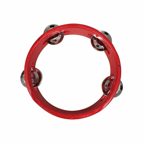 6-дюймовый однорядный бубен круглые музыкальные металлические колокольчики ручной ударный барабан с эргономичной ручкой 771₽