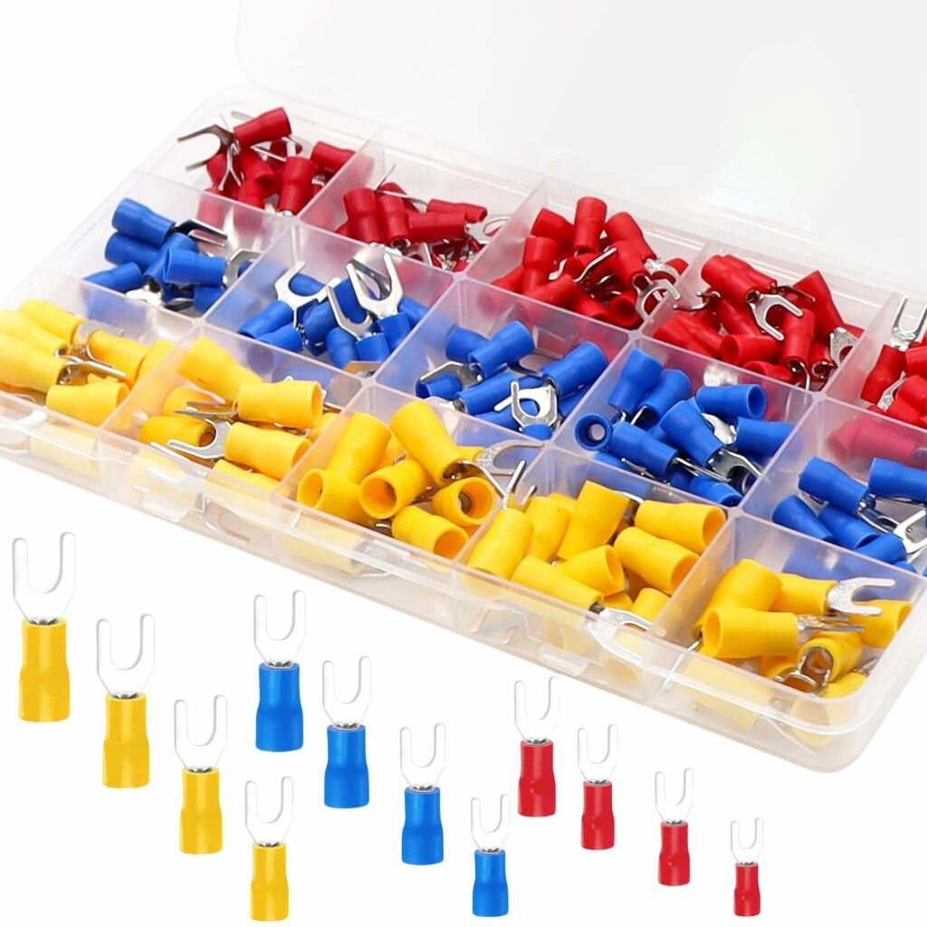 Аксессуары для питания,200PCS изолированных U-образных клемм, 1 коробка