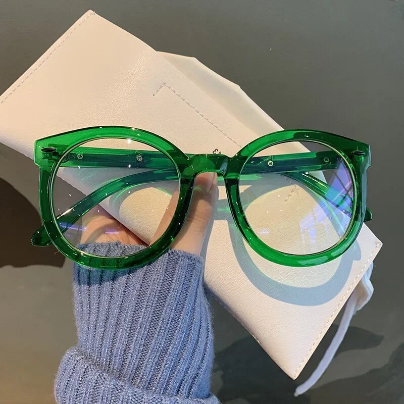 Ретро очки для близорукости green -100 Зеленый Унисекс