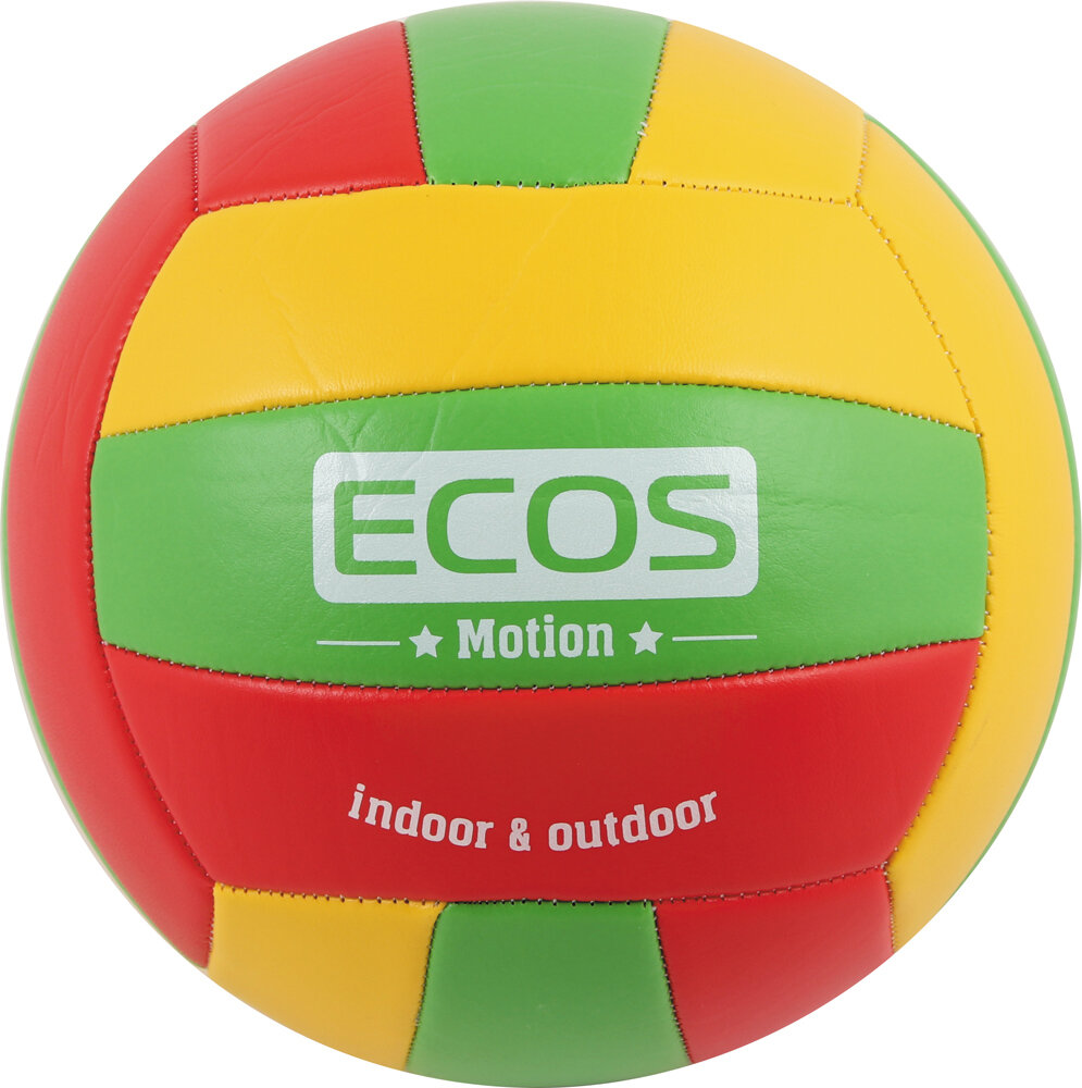 Мяч волейбольный Ecos Motion VB105P №5 и насос, диаметр 21 см, 270 г
