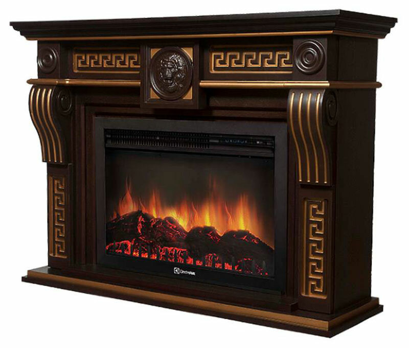 Портал Firelight Vittoriano 30 Темный дуб с золотой патиной