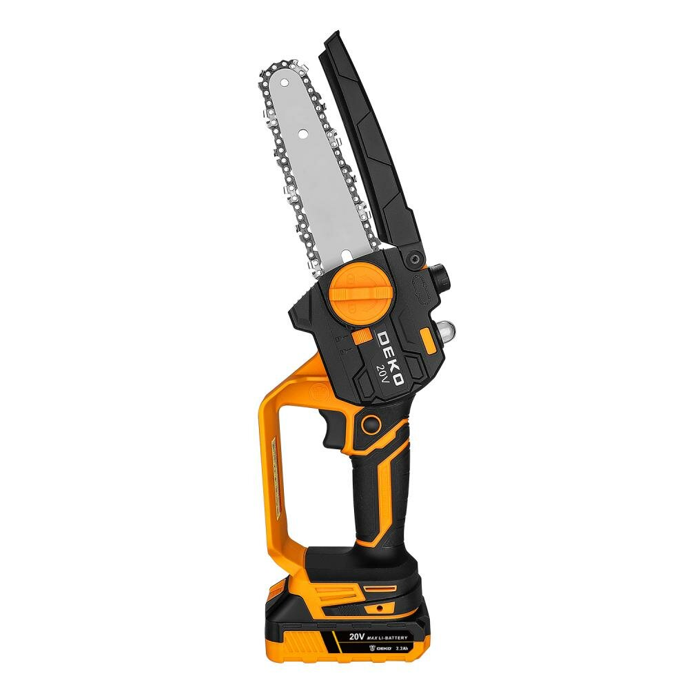 Обзор: Пила цепная аккумуляторная DEKO DKCHS 20-6 PRO, 083-2012, 2 шины (4