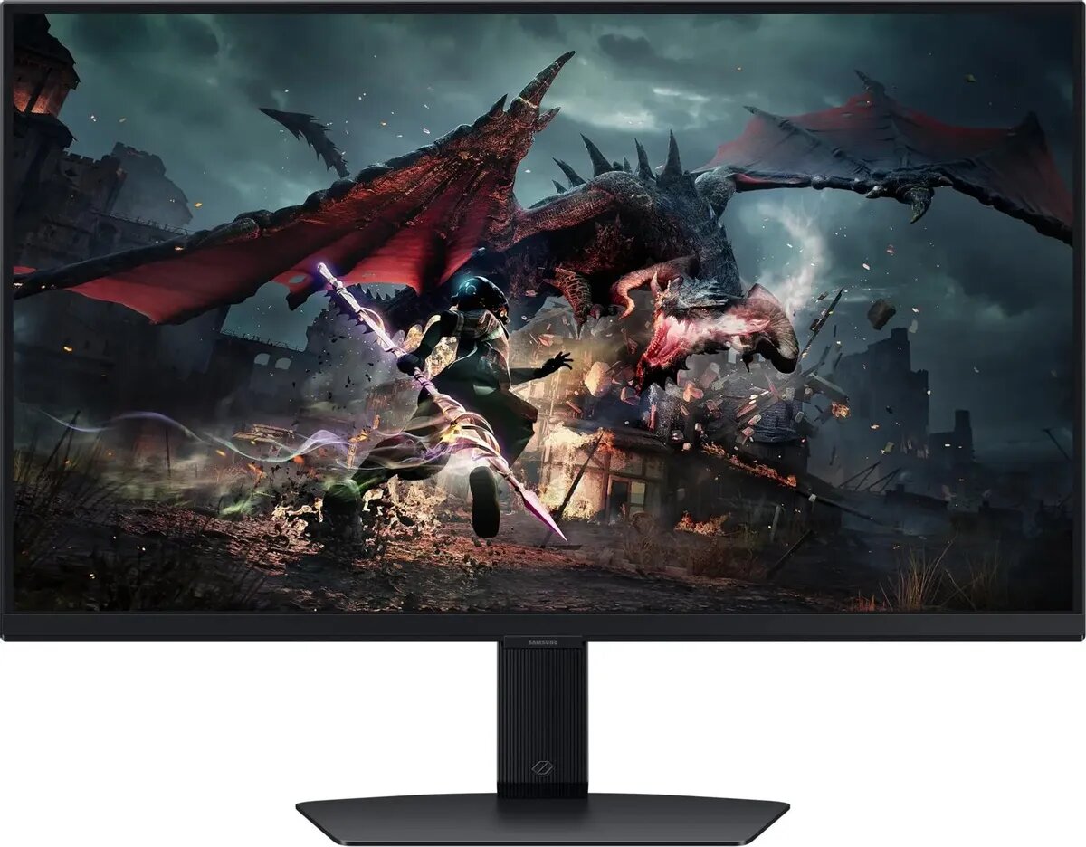 27" Монитор Samsung Odyssey G5 S27DG500EIXCI, 2560x1440, IPS, 180Гц, 1хHDMI, 1хDP, черный [ls27dg500eixci]