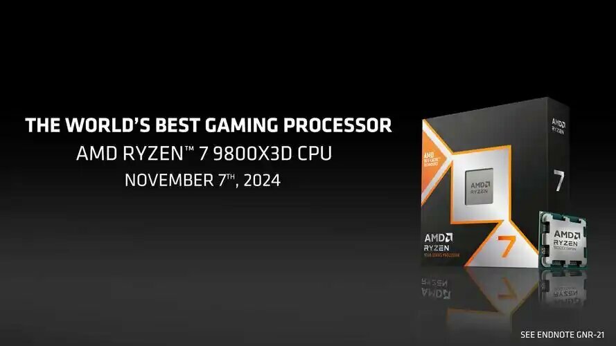 Процессор AMD  Ryzen 7 9800X3D AM5,  8 x 4700 МГц — фото 1