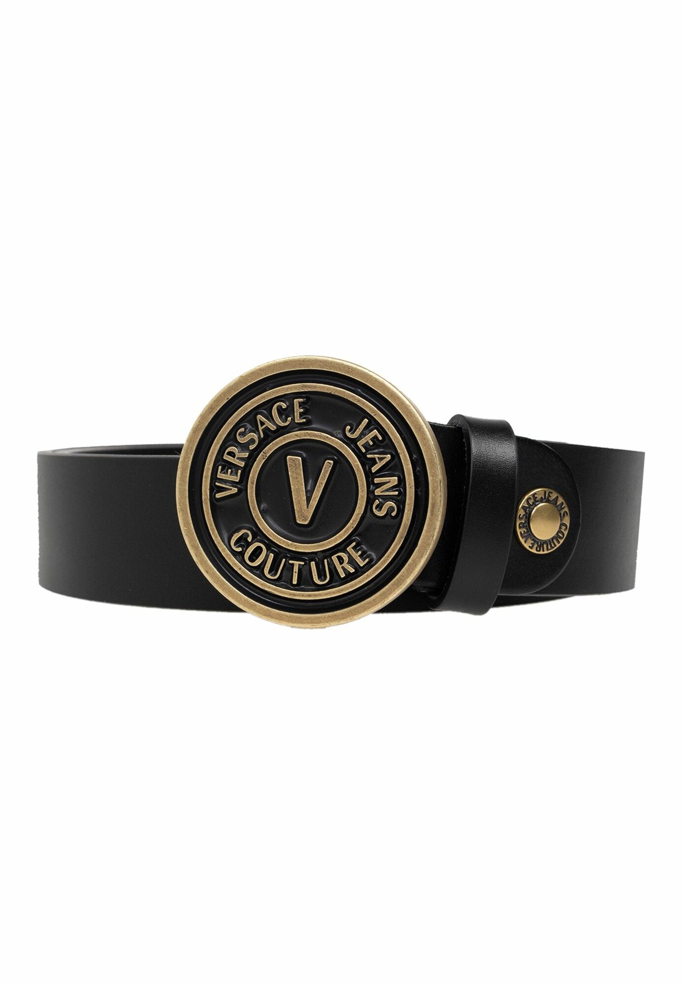 Ремень Versace Jeans Couture для мужчин, размер 95, черный