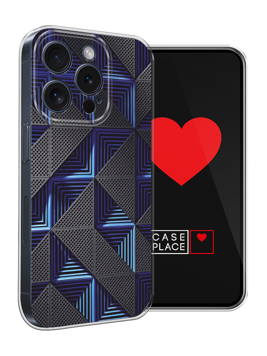 Чехол на Apple iPhone 15 Pro / Айфон 15 Про с принтом IBM — фото 1