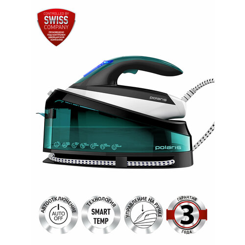 Парогенератор Polaris PSS 7510K Global для одежды, зеленый/черный/белый — купить, цена, характеристики