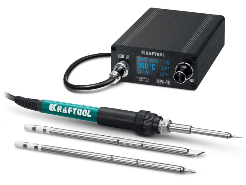 Паяльная станция Kraftool KPI-10 электрич. 100вт макс. t=480 (55343)
