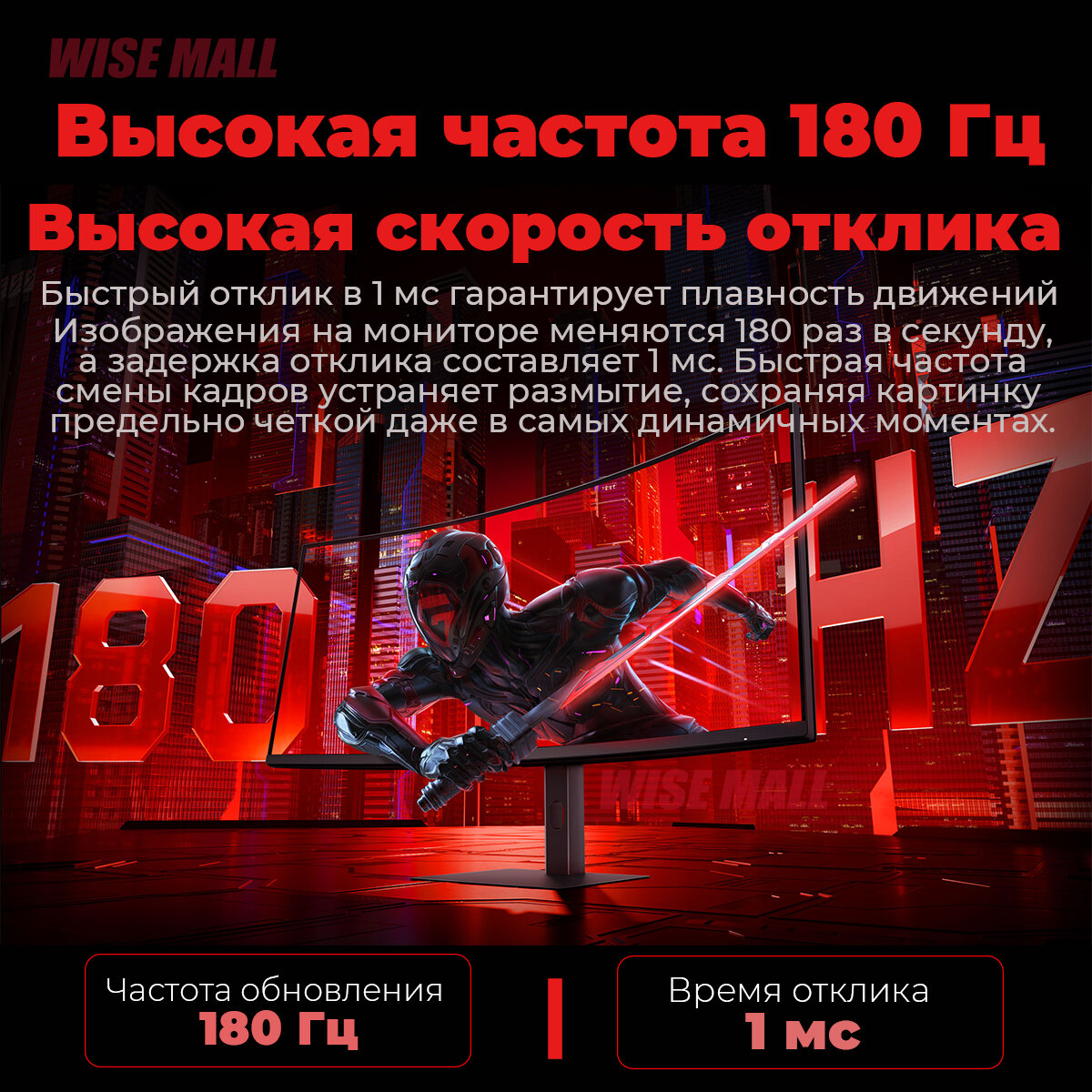 Общий вид рабочего места с монитором Xiaomi 34