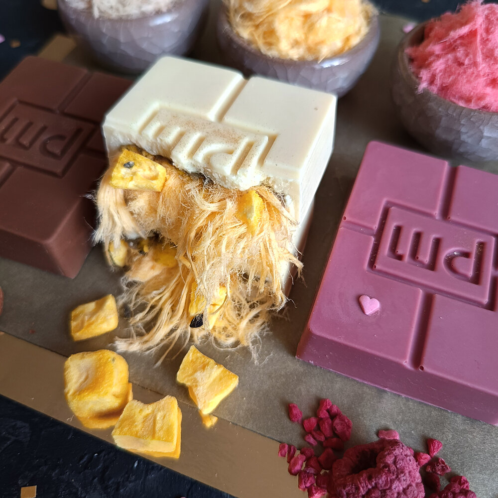 "Волосатый" шоколад Fairy Hair, набор 3 вкуса от Шоколаdум, 240 гр