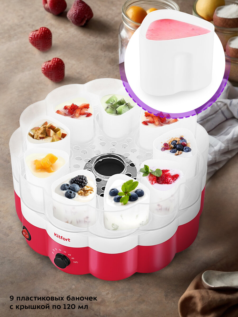 Йогуртница Kitfort КТ-6395 — фото 1