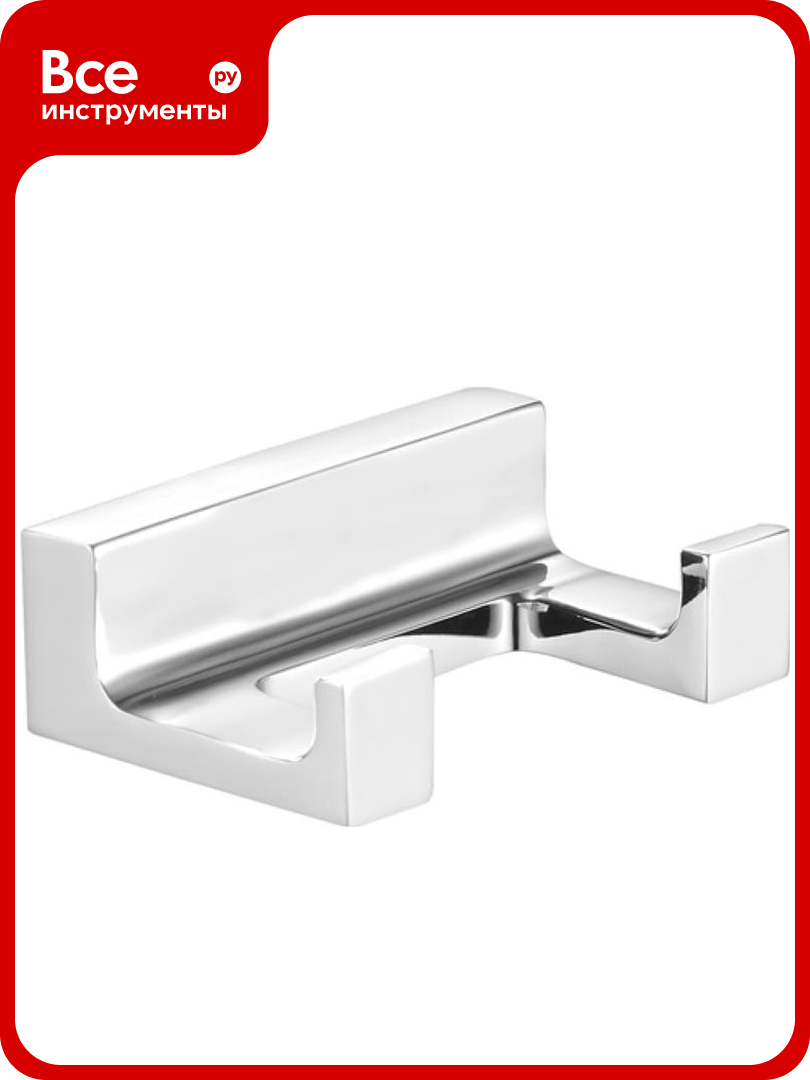 Настенный двойной крючок RavSlezak цвет хром арт. NLA0102