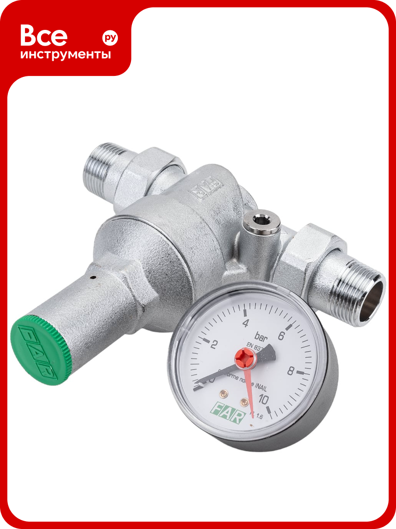 Редуктор хром FAR 3/4