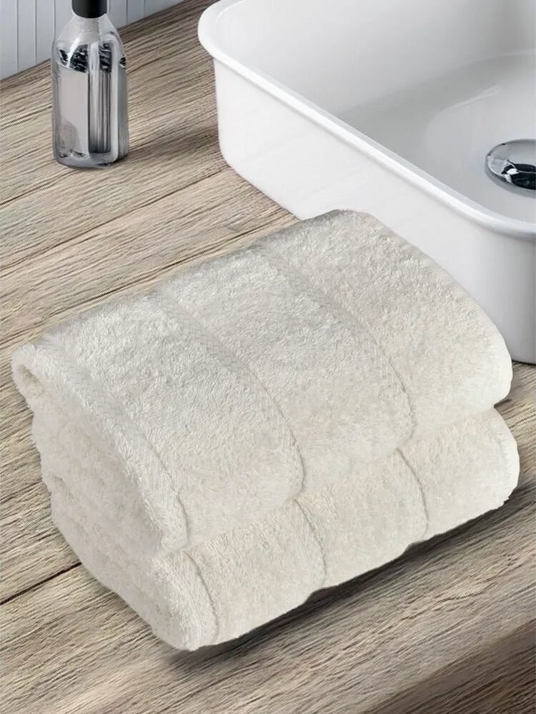 Полотенце METEOR TUROVA (50х90-2 шт.) кремовый — фото 1