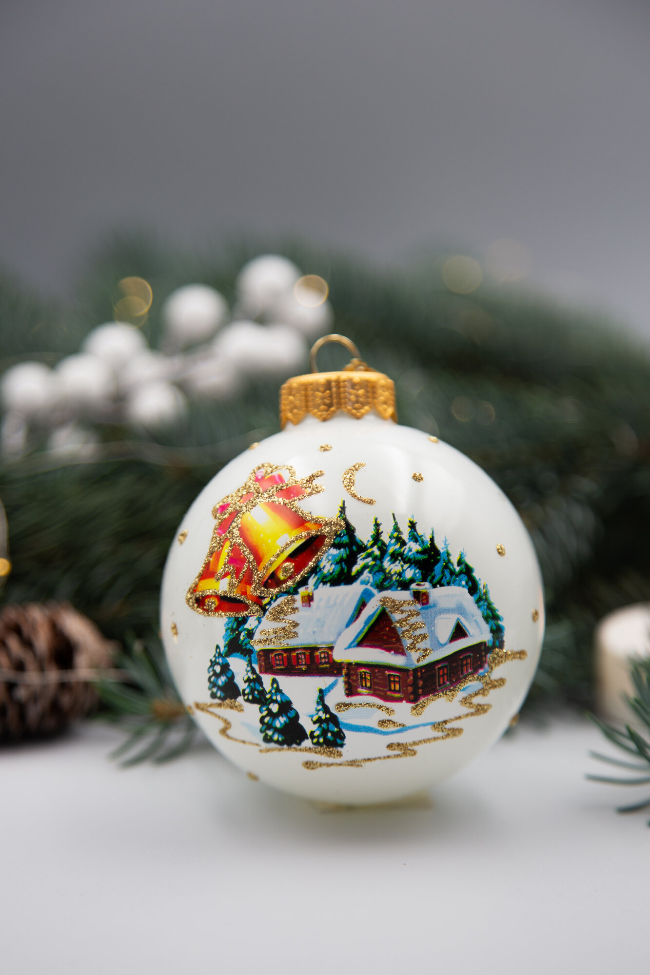 Елочная игрушка Коломеев Город на Рождество