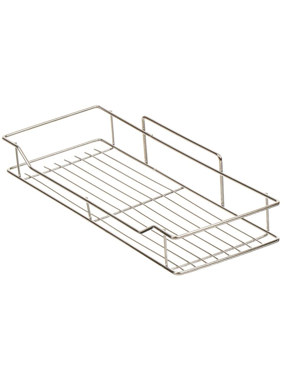 Полка для ванной прямая 35х12.5х5 см силиконовое крепление хром T2022-HT020