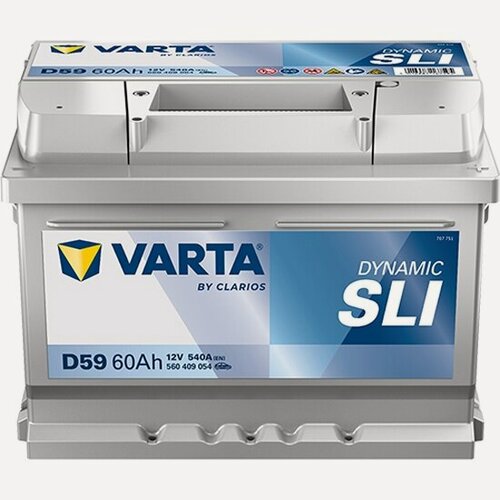 Изображение товара Аккумулятор Varta Dynamic SLI 560 409 054 D59, 242x175x175, обратная полярность, 60 Ач