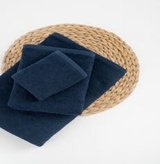 Полотенце для рук Монохром махровое индиго хлопок 30х50см Василиса