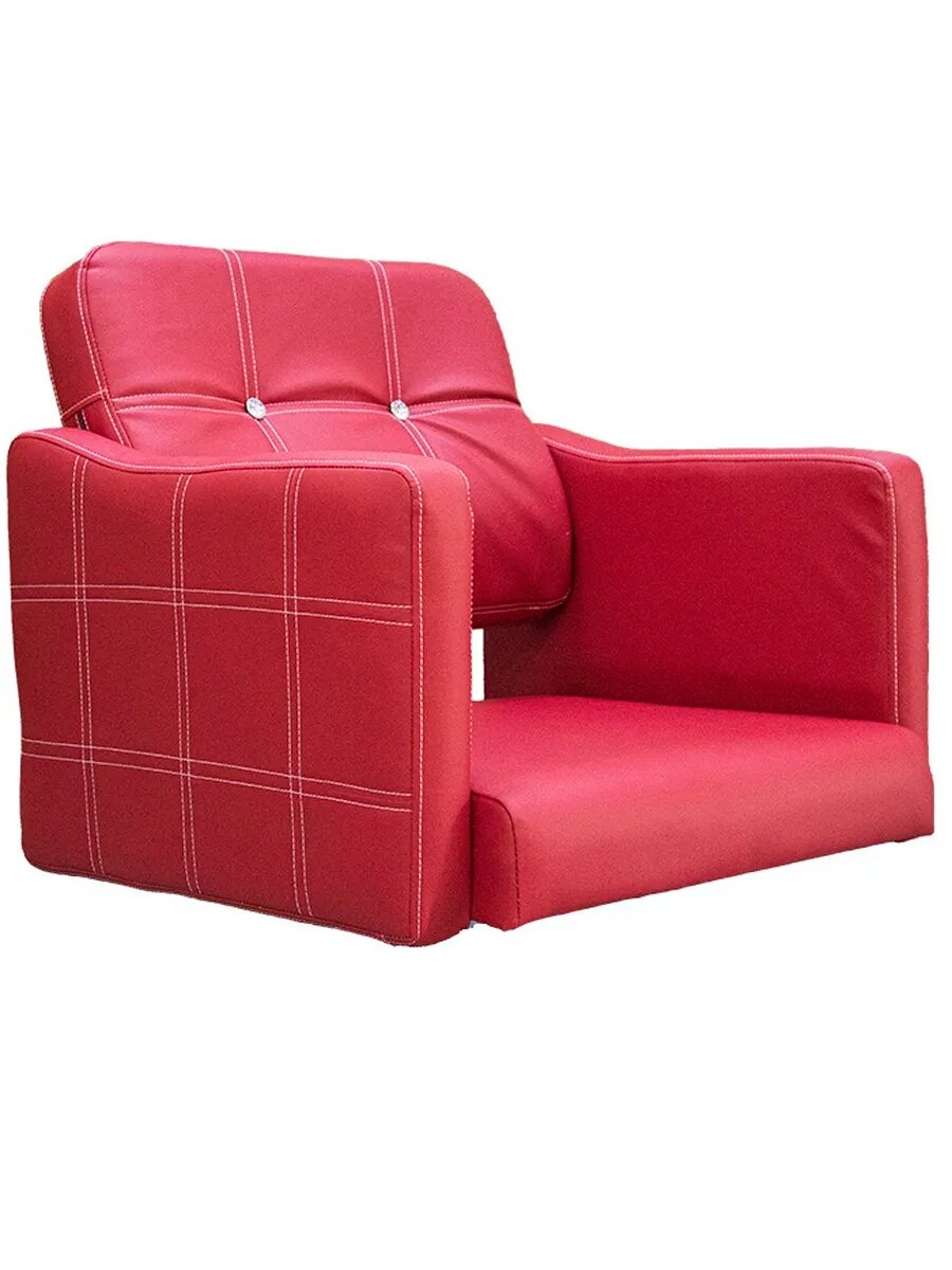 Кресло парикмахерское A-01КР NEW под гидравлику красное