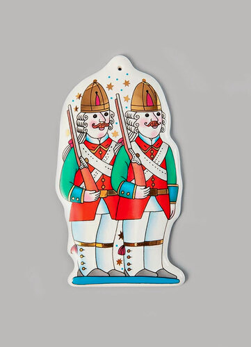 Изображение товара Елочная игрушка "Солдатики" 12,3 см Императорский фарфоровый завод