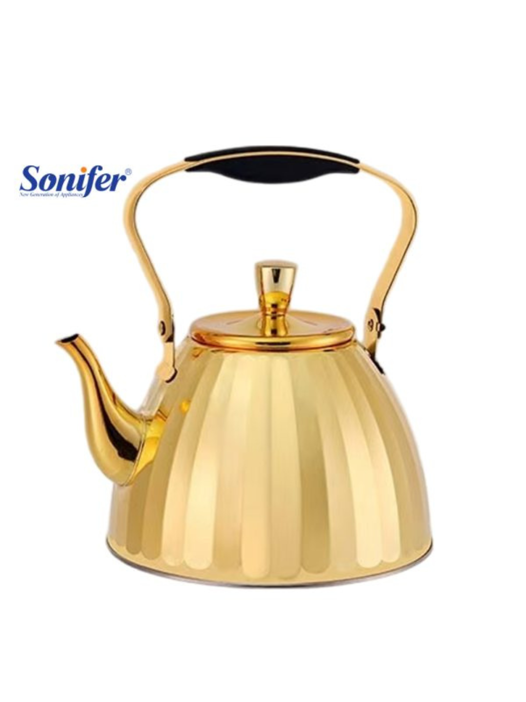 Чайник SONIFER , металлический, SF-2521, со свистком для всех видов плит, 2.0 л