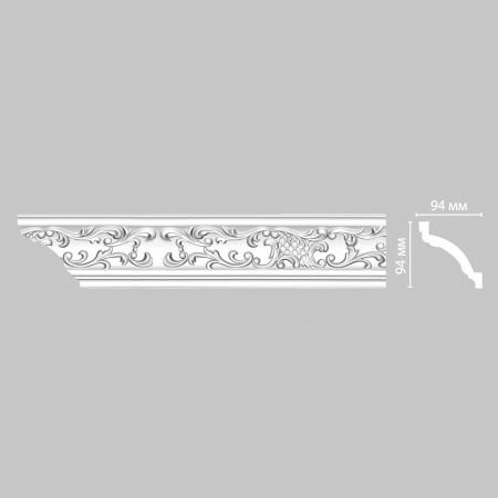 Плинтус Потолочный для Ремонта с Рисунком Decomaster 95292 В94хШ94хД2400 / Декомастер