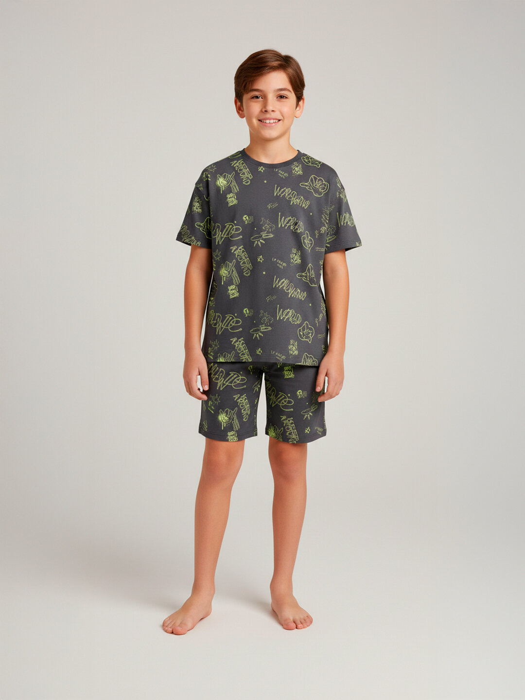 Пижама neo, размер 140, графит — фото 1