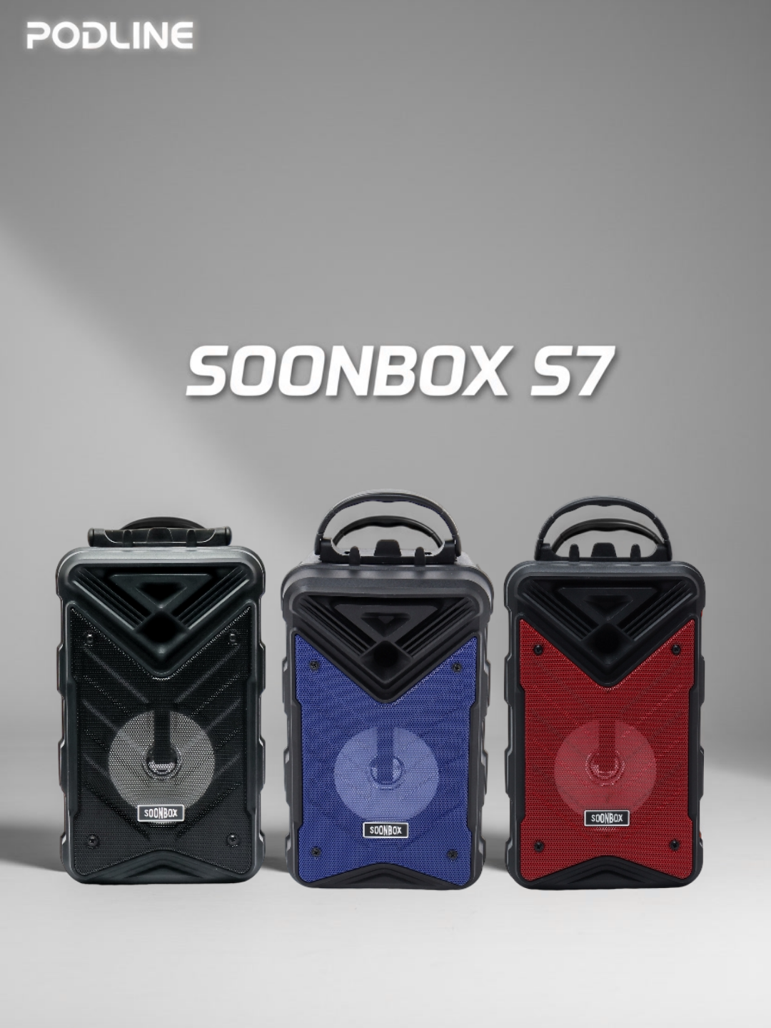 Караоке-колонка Soonbox S7, Bluetooth, FM-радио, микрофон, светодиодная подсветка