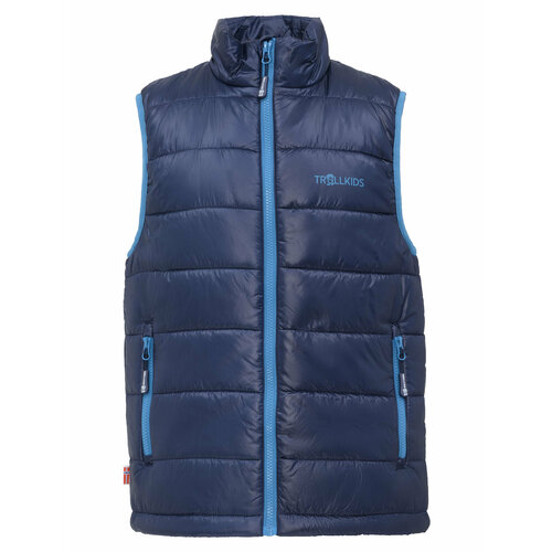 фото Жилет trollkids, размер 116, синий