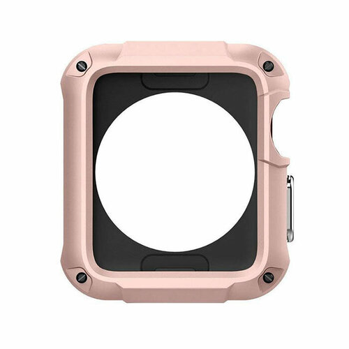 Защитный чехол для Apple Watch 4 (44 мм), Tough Armor, нежно-розовый чехол spigen tough armor apple watch 44 mm оранжевый