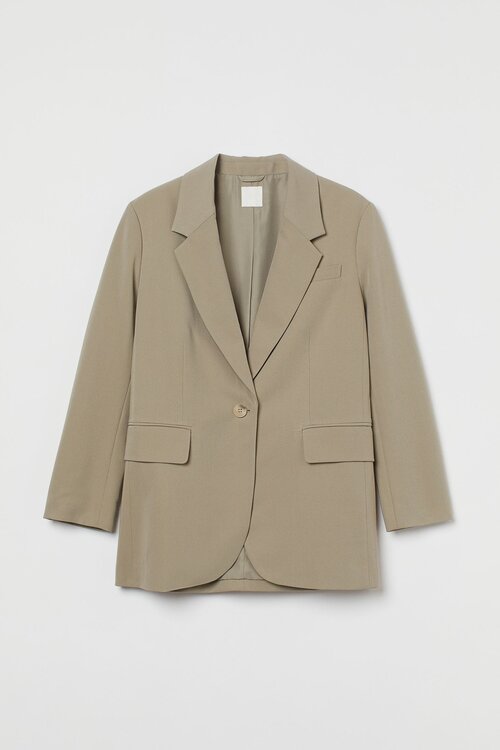 Пиджак H&M, размер XS, бежевый, хаки