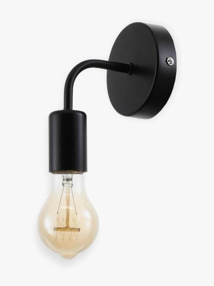 Бра BayerLux, лофт, E27, 40Вт, цвет черный, размер 10х12х17,5 см