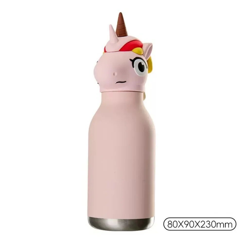 Детский термос Unicorn из нержавеющей стали Розовый, Розовый