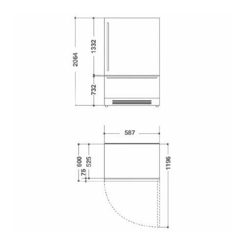 Холодильник KitchenAid KCZWX 20600L kitchenaid холодильник kitchenaid kсbcs 18600