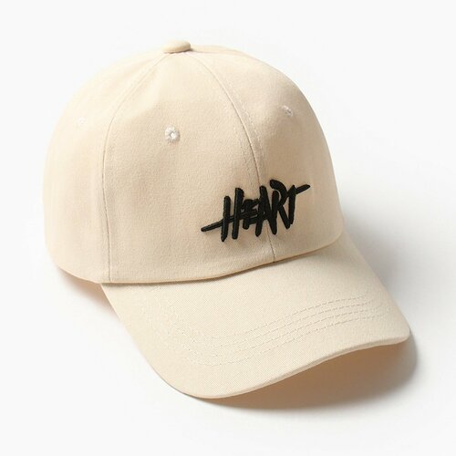 фото Кепка minaku, размер 54/56, бежевый