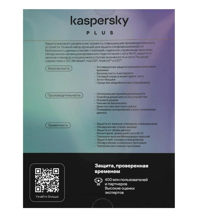 Kaspersky Plus + Who Calls Код активации