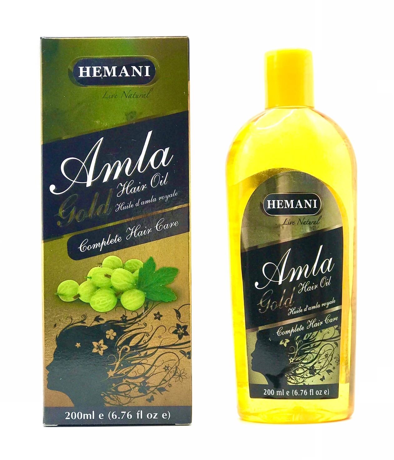 Масло для волос с амлой (Amla Gold Hair Oil) Hemani, 200 мл