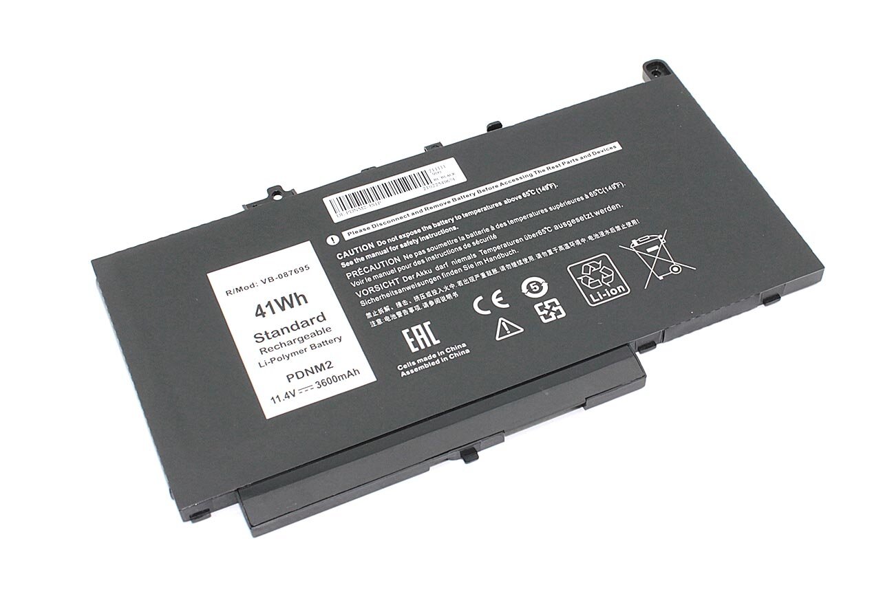 Аккумуляторная батарея для ноутбука Dell Latitude E7470 (0579TY) 11.4V 3600mAh OEM